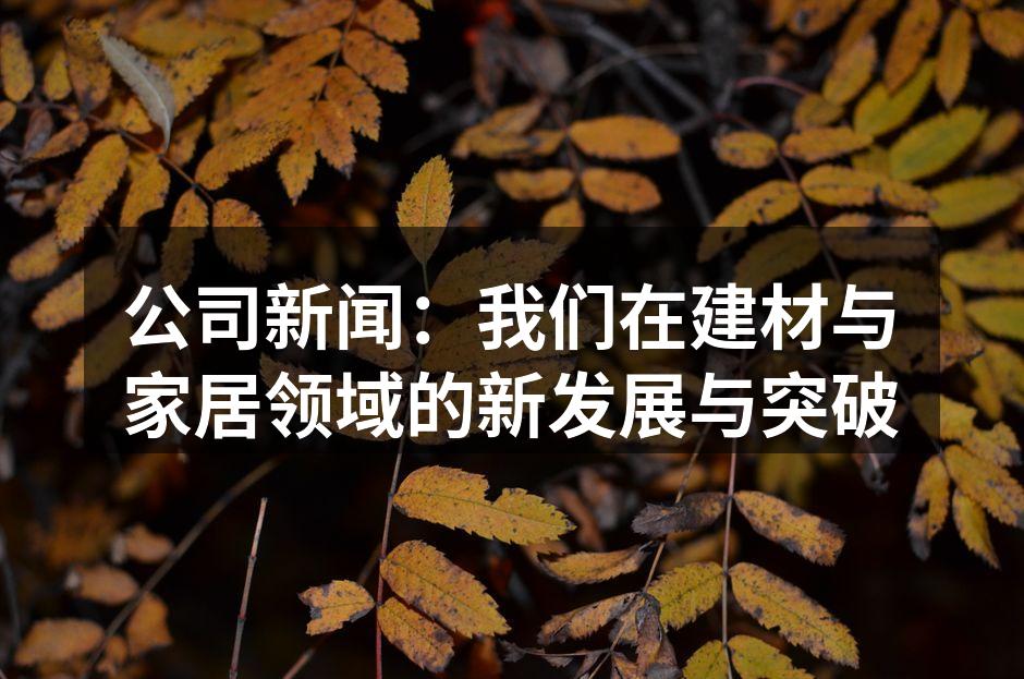 我们最新的智能家具系列展示